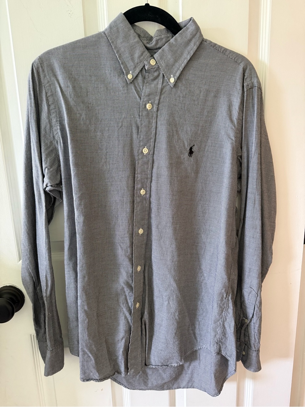 Polo by Ralph Lauren Button-Down Dress Shirt - Gray Pinstripe